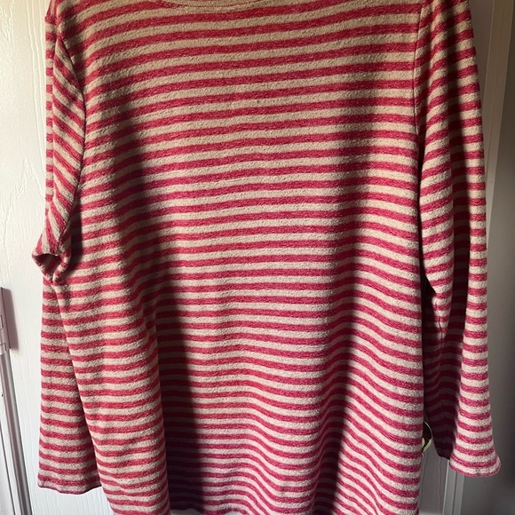 J Jill Womens striped sweater XL cozy chic minimalist coastal - Picture 2 of 5